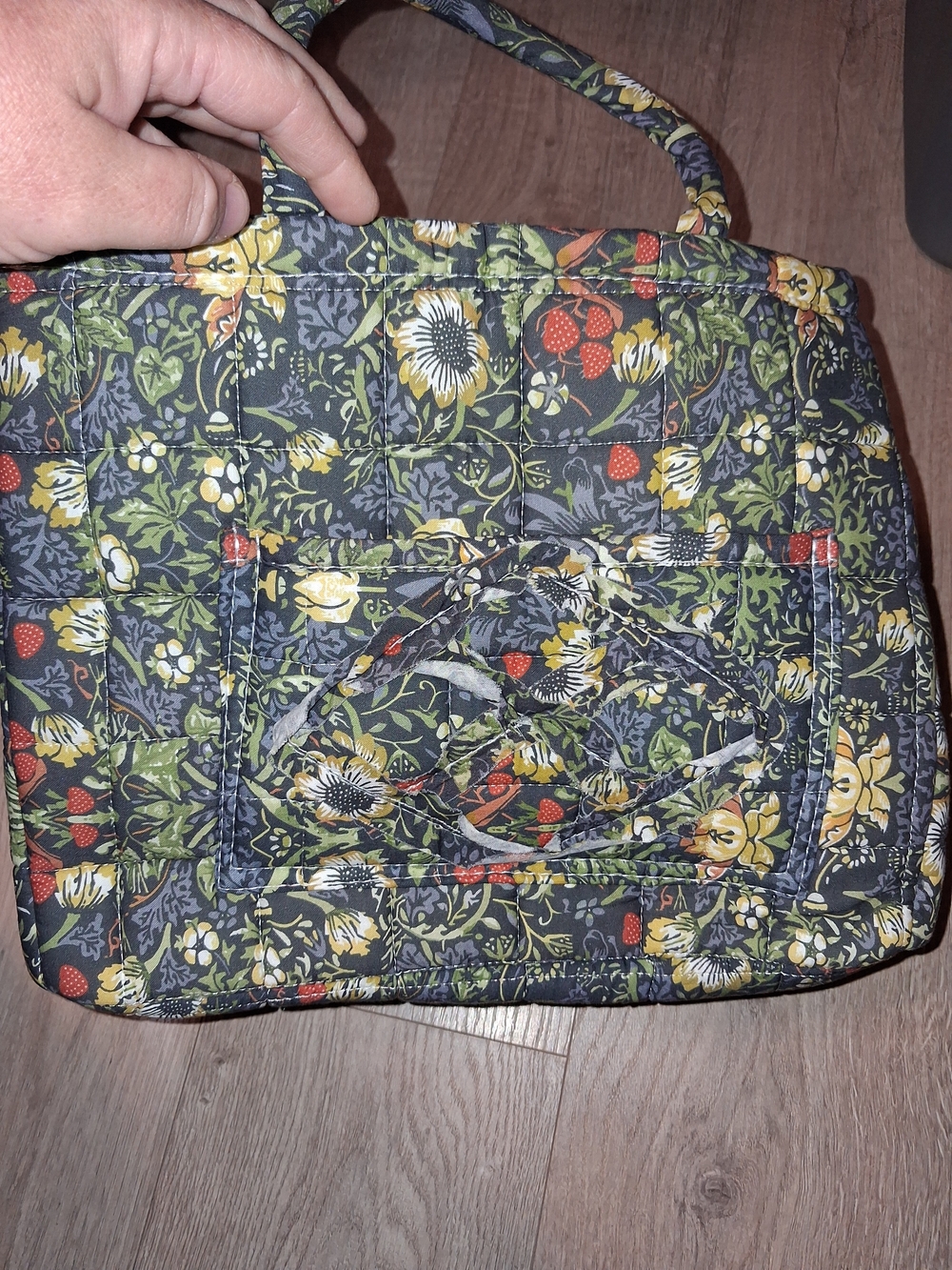 Large Capacity Quilted Floral Tote Bag